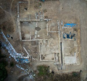 Habitat de la ville basse et rempart, Agglomération antique du Castellas, 2017, Murviel-lès-Montpellier (34)
