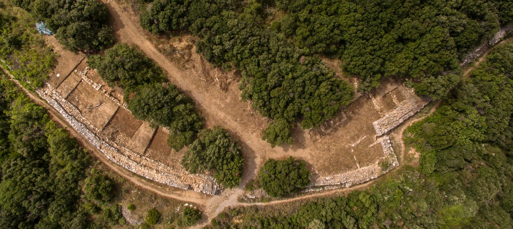 Site de la ville haute, Agglomération antique du Castellas, 2017, Murviel-lès-Montpellier (34)